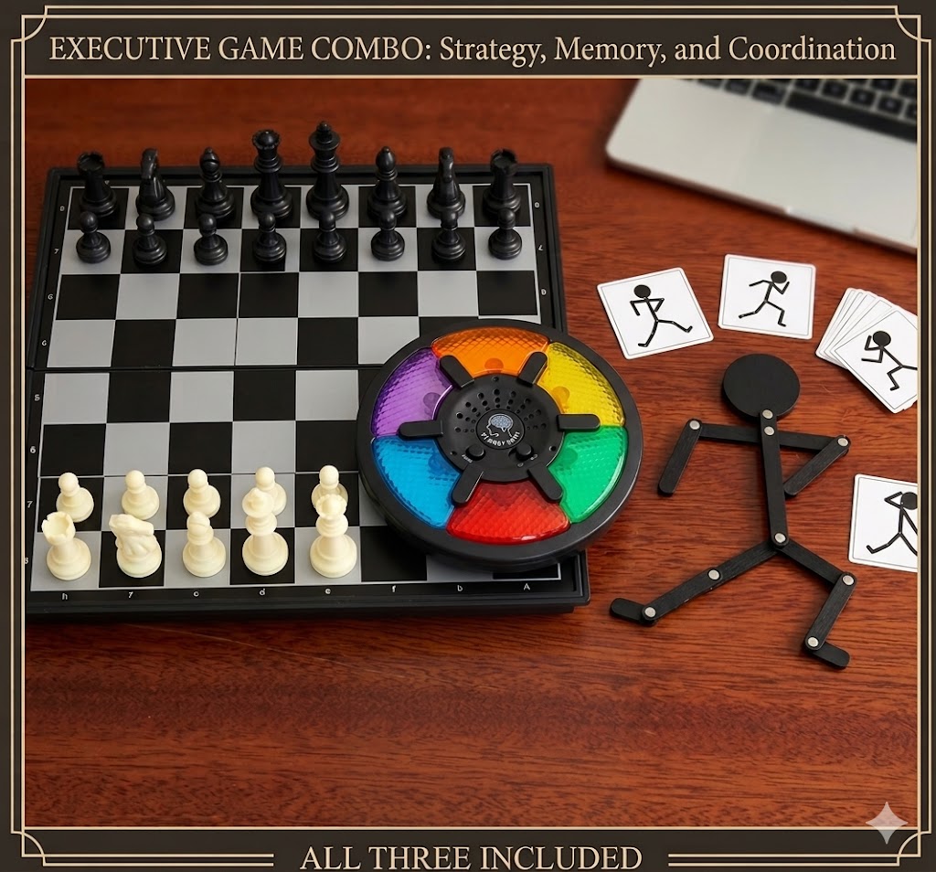 Magnetic chess set, Memory Master, Bendy Buddy